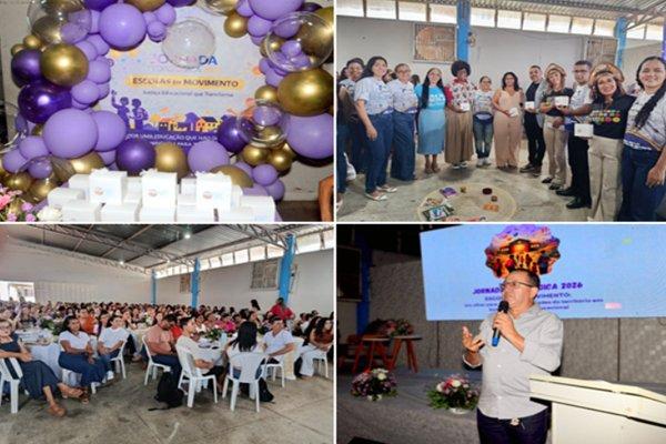 Prefeitura de Pindaí abre Jornada Pedagógica 2026 com foco na justiça educacional.