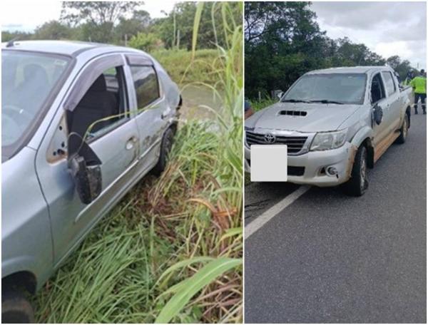 Acidente na BR-122 deixa motorista ferido entre Pindaí e Guanambi.