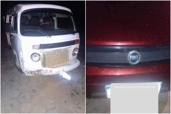 Colisão entre carro e Kombi deixa duas pessoas feridas na BR-122, em Urandi.