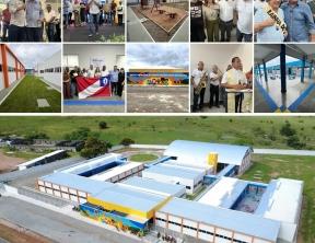 Com investimento de R$ 8,6 milhões, Prefeitura de Guanambi inaugura a mais moderna escola de tempo integral do interior baiano no Suruá.