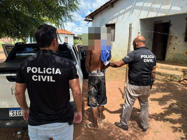 Polícia Civil prende suspeito de violência doméstica em Sebastião Laranjeiras.