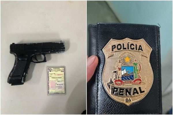 Homem é conduzido à delegacia após suspeita de se passar por policial e portar arma falsa em Guanambi.