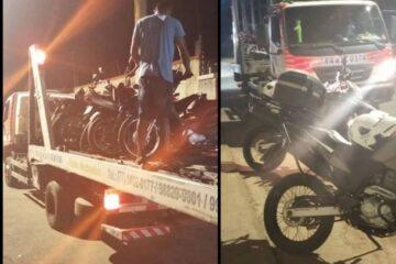 Polícia Militar intensifica fiscalização e apreende seis motocicletas irregulares em Guanambi.
