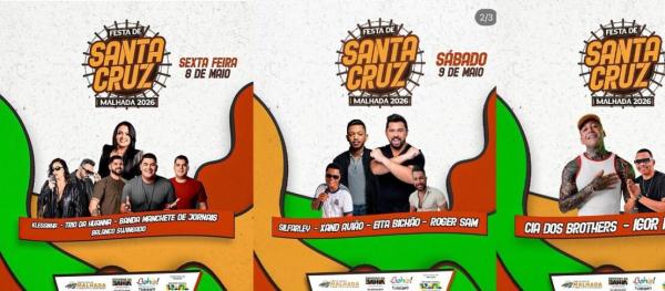 Vaquejada e Festa de Santa Cruz movimentam Malhada a partir desta quarta-feira (6).