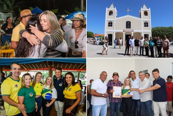 Ivana Bastos percorre cinco municípios baianos em agenda marcada por entregas, investimentos e celebrações.