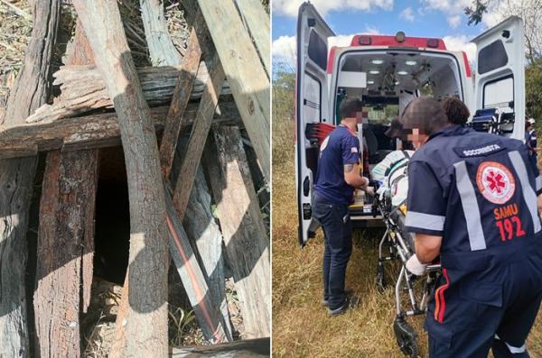 Mulher desaparecida é resgatada com vida após ser encontrada em cisterna na zona rural de Candiba.