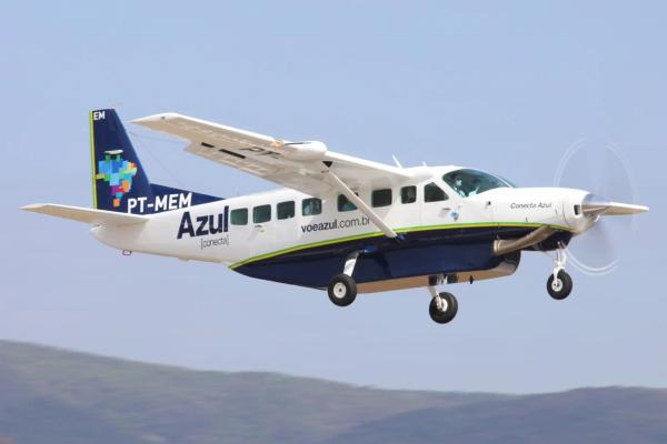 Nova operação da Azul entre Guanambi e Salvador registra baixa ocupação.