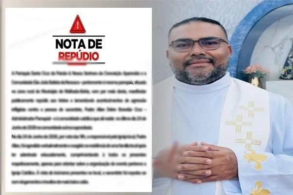 Padre denuncia agressão e tentativa de intimidação durante evento religioso na zona rural de Malhada.