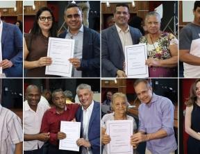 Prefeitura de Guanambi entrega mais 200 títulos de regularização pelo Programa Casa Legal e bate recorde de famílias e bairros beneficiados.