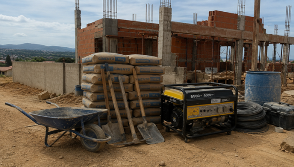 Criminosos invadem canteiro de obras e furtam gerador de R$ 10 mil em Guanambi.