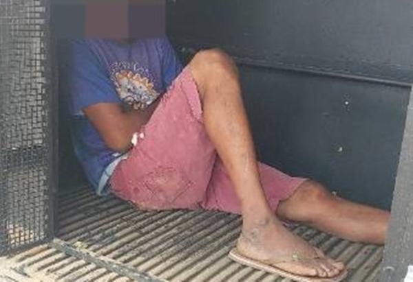 Homem é levado à delegacia após ameaças contra funcionárias do CRAS em Pindorama, distrito de Iuiu.