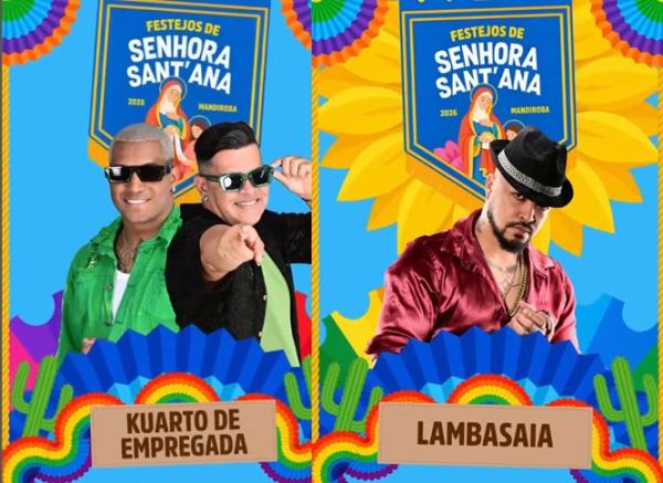 Prefeitura de Sebastião Laranjeiras anuncia Lambasaia e Kuarto de Empregada na tradicional Festa de Senhora Sant’Ana, em Mamonas.