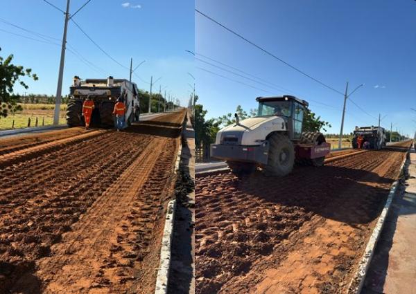 Prefeita Valdinha comemora início das obras de recuperação da BA-160 entre Iuiu e o entroncamento.