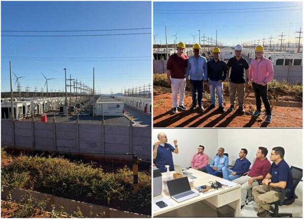 Presidente da Câmara e vereadores conhecem projeto de energia renovável e datacenter durante visita em Igaporã.