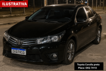 Corolla é furtado durante festa de aniversário de Candiba.