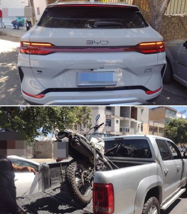 Acidente entre carro e motocicleta deixa motociclista ferido em Guanambi.