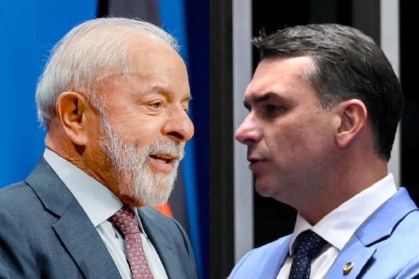 Disputa cabeça a cabeça: Atlas/Bloomberg coloca Flávio com 47,7% e Lula com 47,6% em cenário de 2º turno.