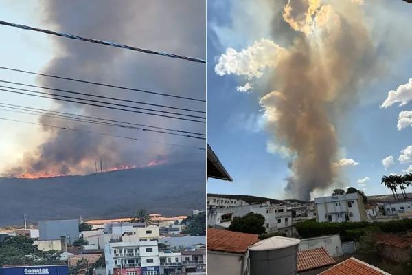 Incêndio no Alto do Brás mobiliza bombeiros e deixa área de vegetação destruída em Caetité.