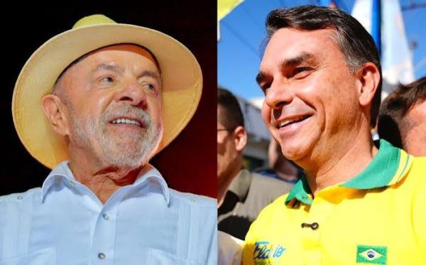 Lula e Flávio empatam no 1º e no 2º turno da eleição, afirma nova pesquisa Datafolha.