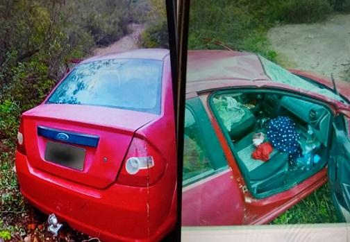 Carro capota e cai em ribanceira na BA-253, em Urandi, deixando três pessoas feridas.