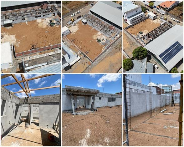 Com investimento de R$ 1,3 milhão, construção da sede própria da UBS do Bairro Santa Luzia avança em Guanambi.