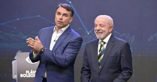 Oito pesquisas divulgadas neste sábado (24), colocam Flávio Bolsonaro à frente de Lula.