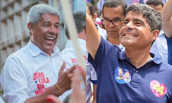 Quaest aponta Jerônimo com 52% e ACM Neto com 48% dos votos válidos na Bahia.